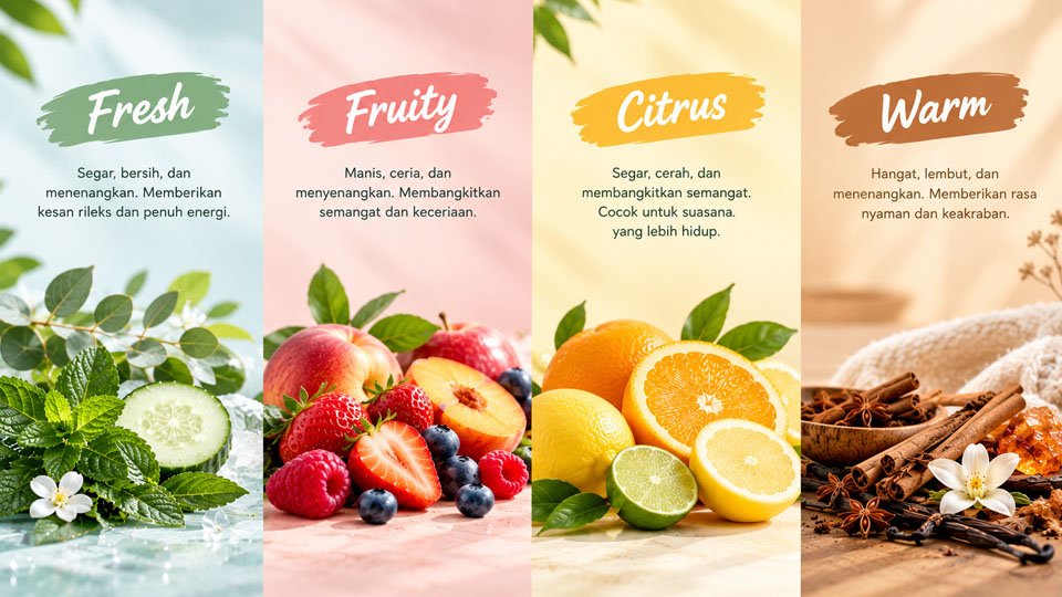 Mengenal Karakter Aroma Fresh Fruity Citrus dan Warm